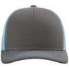 Richardson Charcoal/Columbia Blue Trucker Cap