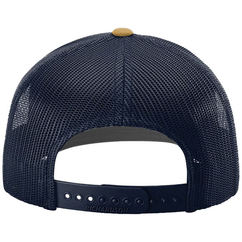 Richardson Cream/Navy/Amber Gold Trucker Cap