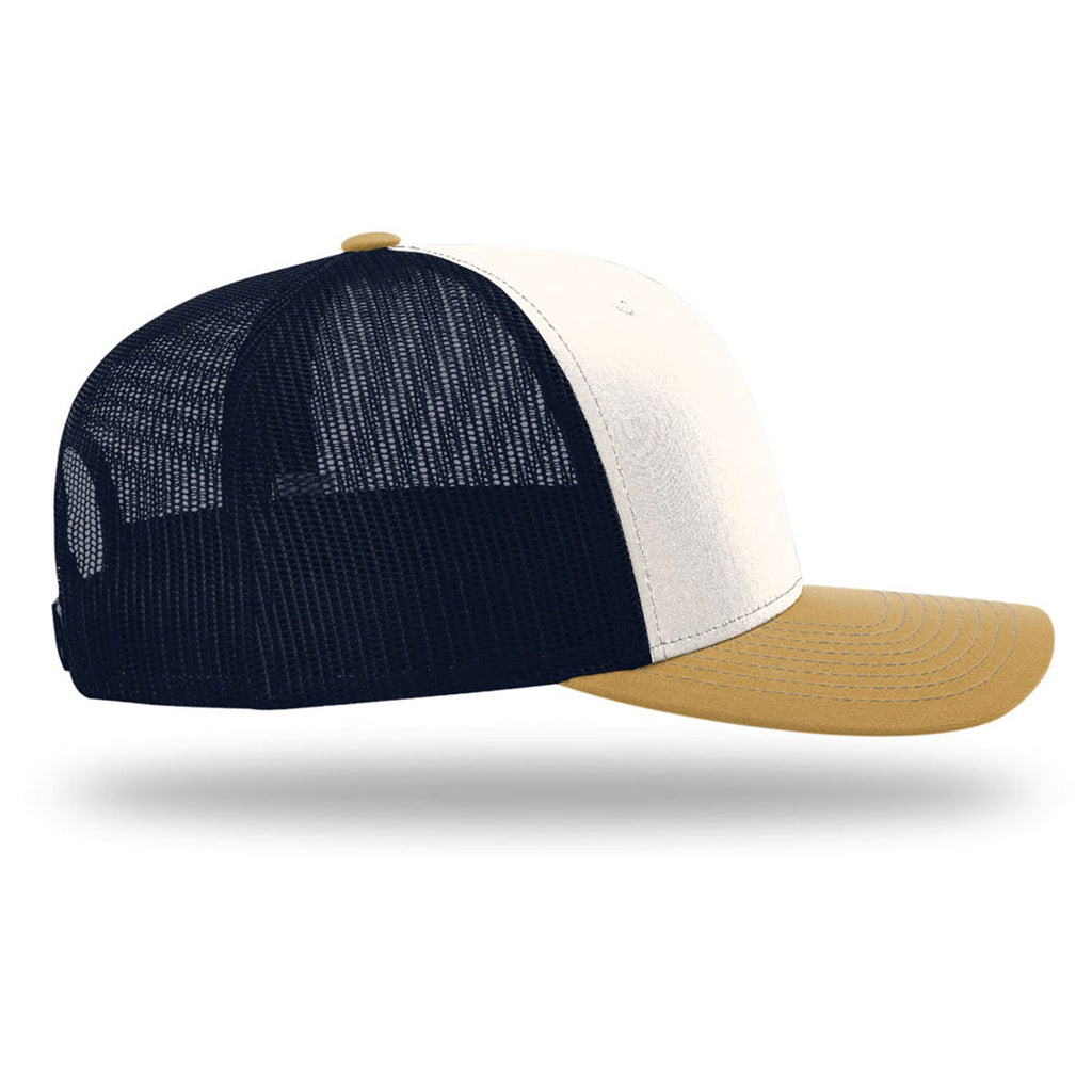 Richardson Cream/Navy/Amber Gold Trucker Cap