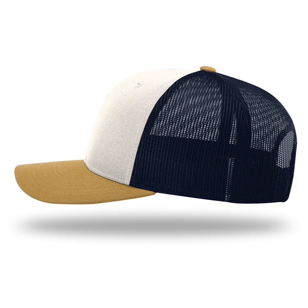 Richardson Cream/Navy/Amber Gold Trucker Cap