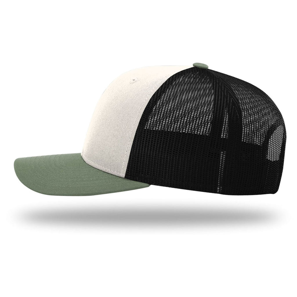 Richardson Cream/Black/Loden Trucker Cap