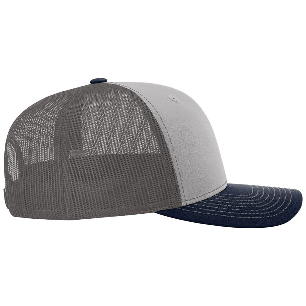 Richardson Grey/Charcoal/Navy Trucker Cap