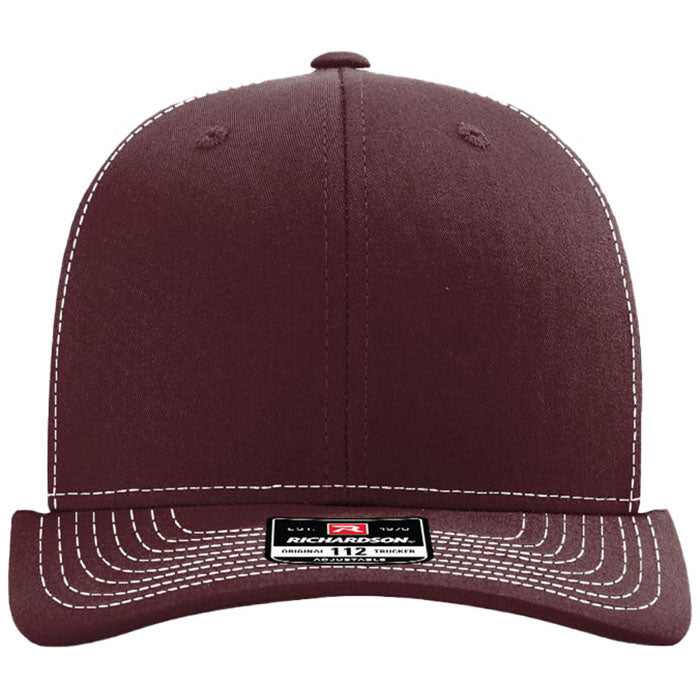 Richardson Maroon/White Trucker Cap