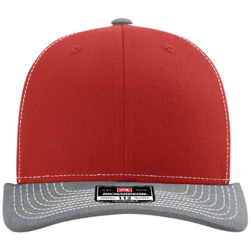 Richardson Red/White/Heather Grey Trucker Cap