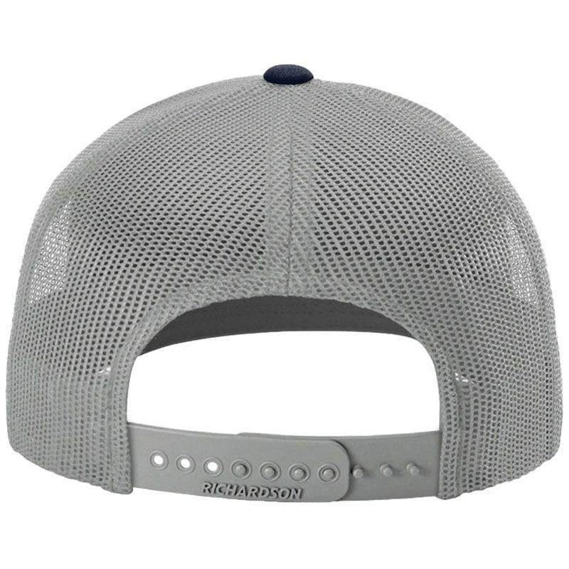 Richardson White/Aluminum/Navy Trucker Cap