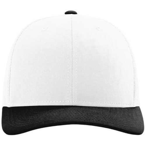 Richardson White/White/Black Trucker Cap