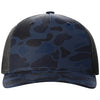 Richardson Admiral Duck Camo/Black Printed Five-Panel Trucker