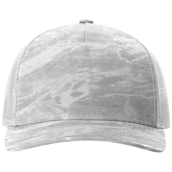 Richardson Mossy Oak Elements Bonefish/Light Grey Printed Five-Panel Trucker