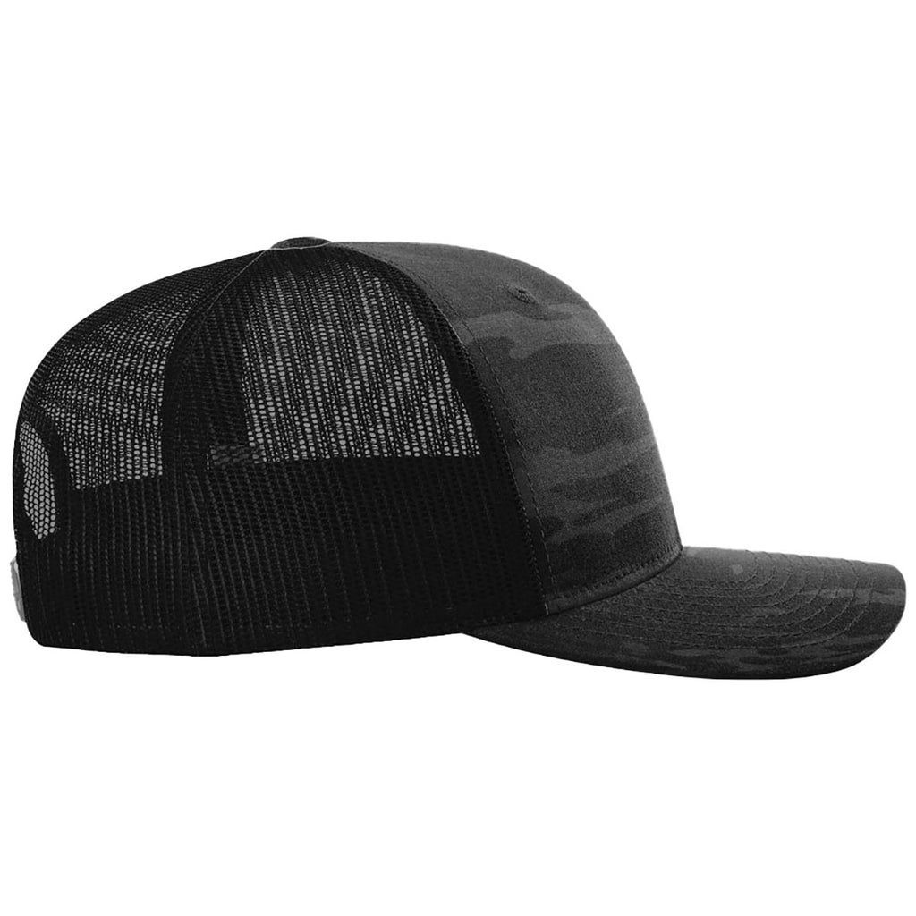 Richardson Multicam Black/Black Printed Tactical Trucker