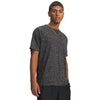 Under Armour Men's Black Heather Tech 2.0 Short Sleeve Tee