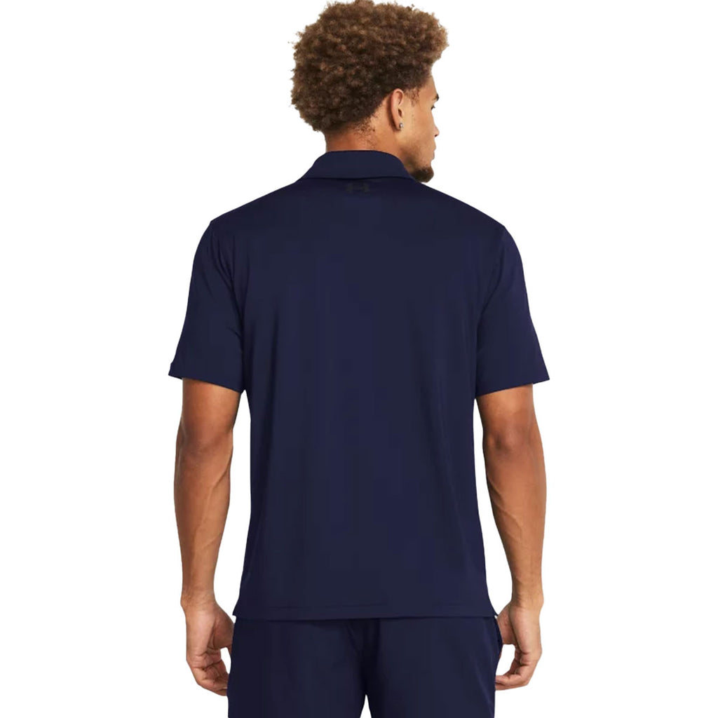 Under Armour Men’s Midnight Navy Tee To Green Polo