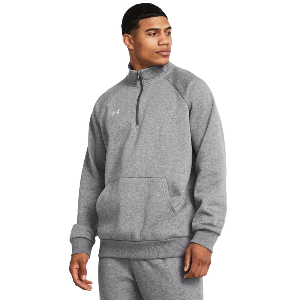 Under Armour Men's Castlerock Light Heather Rival Fleece 1/4 Zip