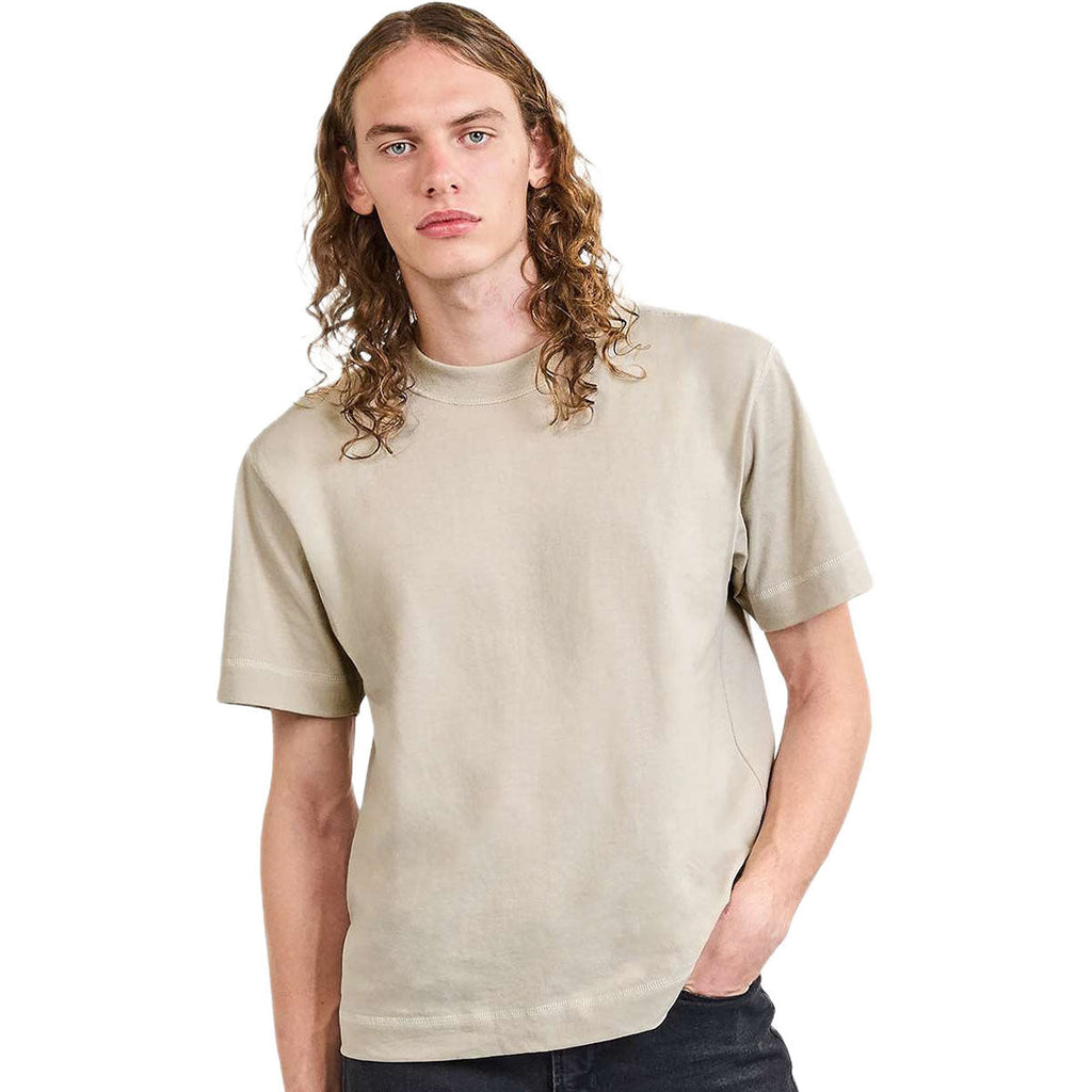 American Apparel Unisex Bone Heavyweight Cotton Mid-Length Tee