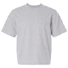 American Apparel Unisex Heather Grey Heavyweight Cotton Mid-Length Tee