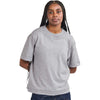 American Apparel Unisex Heather Grey Heavyweight Cotton Mid-Length Tee