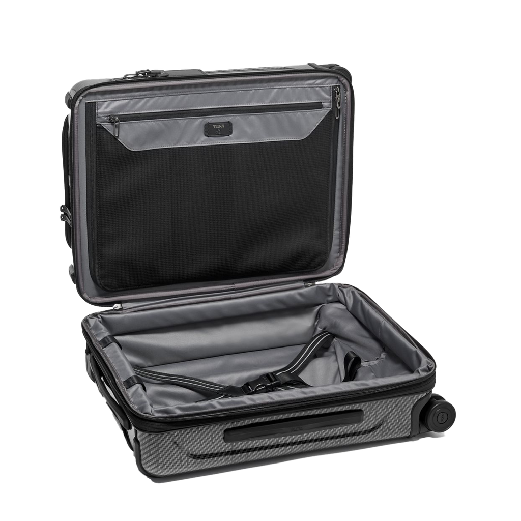 TUMI Black Graphite Tegra Lite Continental Front Pocket Expandable Carry-On