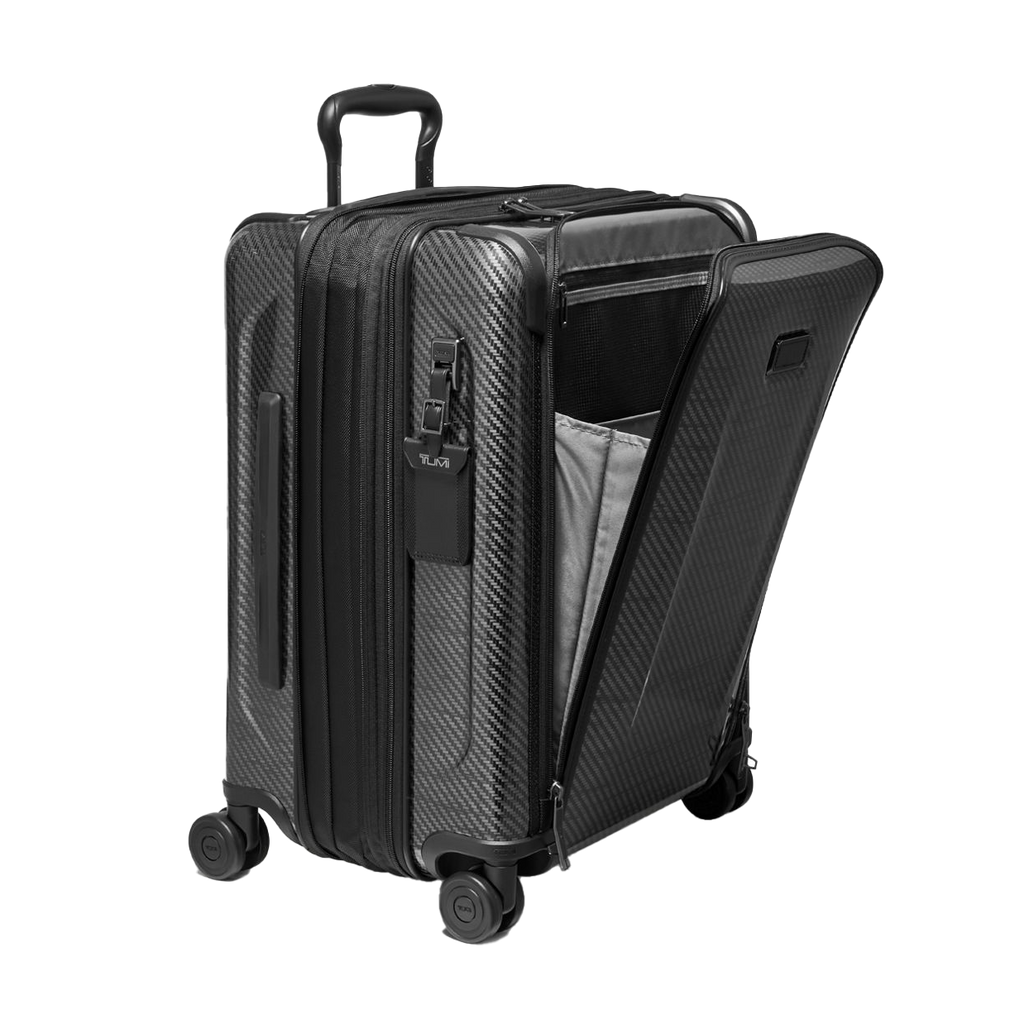 TUMI Black Graphite Tegra Lite Continental Front Pocket Expandable Carry-On