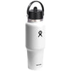 Hydro Flask White Travel Bottle with Flex Straw Cap 32oz