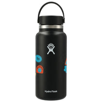 48-Hour Hydro Flask Black Wide Mouth 32oz Bottle with Flex Cap