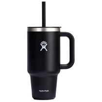 48-Hour Hydro Flask Black All Around Travel Tumbler 32oz with Straw