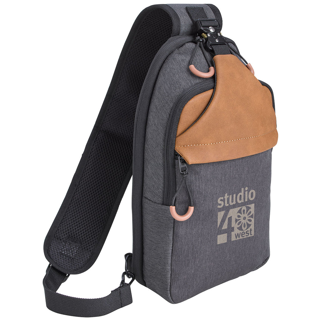 SCX Design Charcoal Sling Pack with USB Port