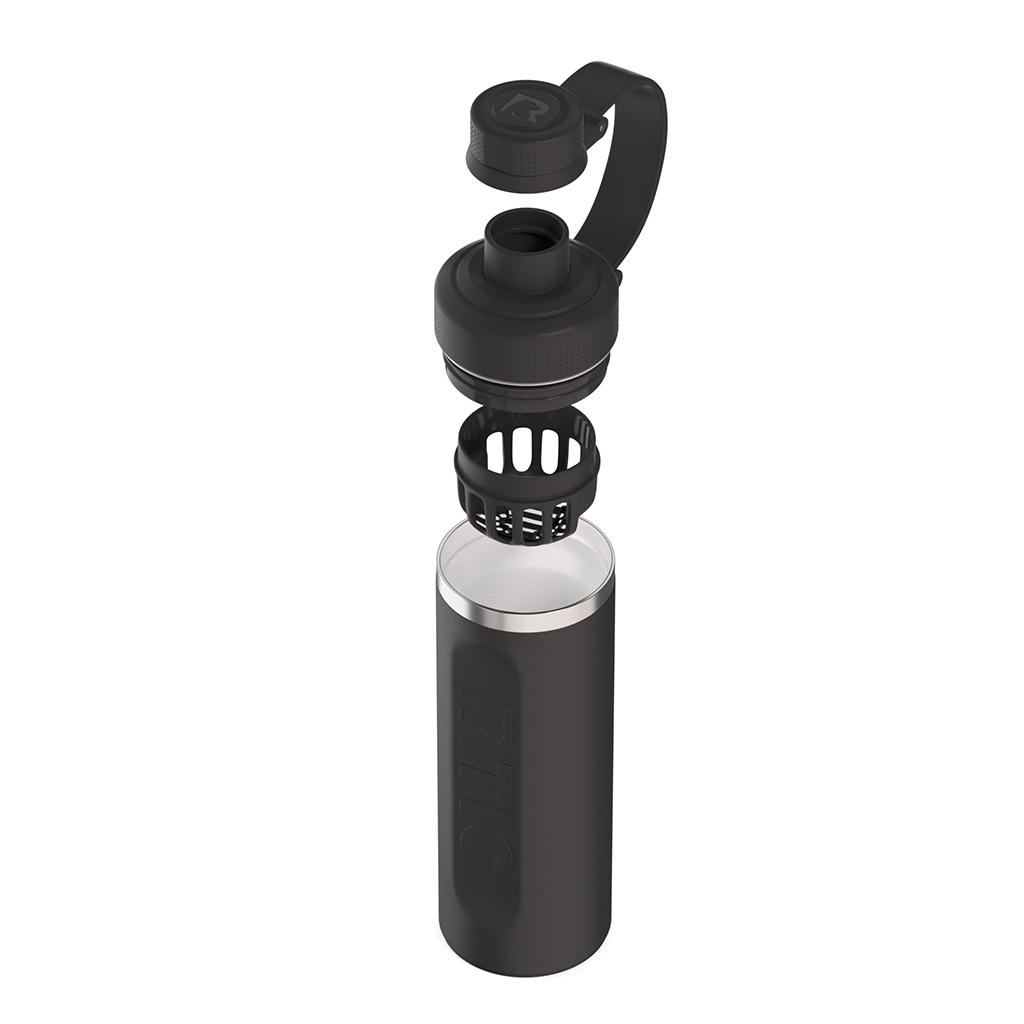 RTIC Black 16oz Refuel Bottle