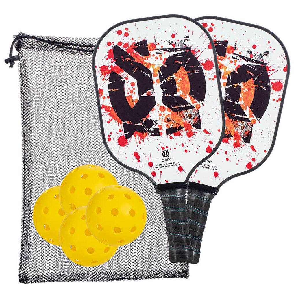 Onix White Recruit Composite Pickleball Set