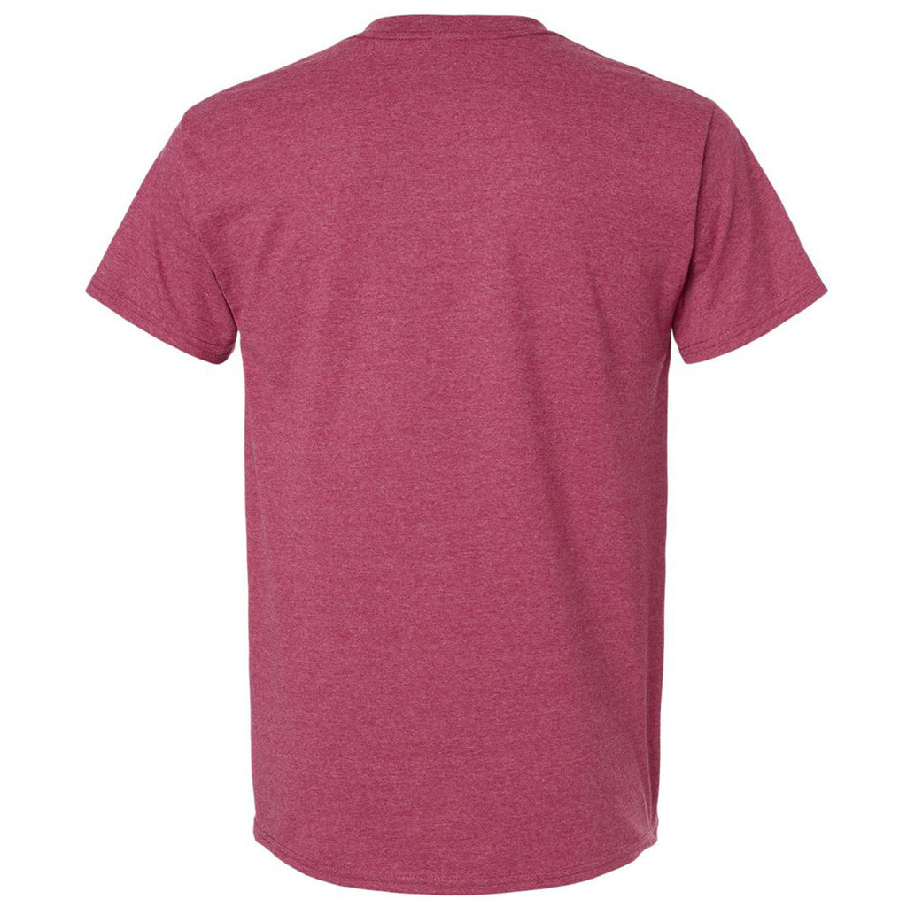 Gildan Men's Heather Cardinal Ultra Cotton 6 oz. T-Shirt