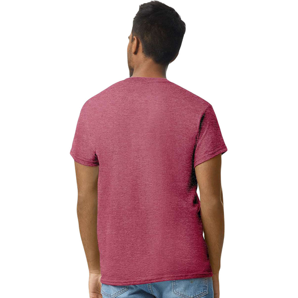 Gildan Men's Heather Cardinal Ultra Cotton 6 oz. T-Shirt
