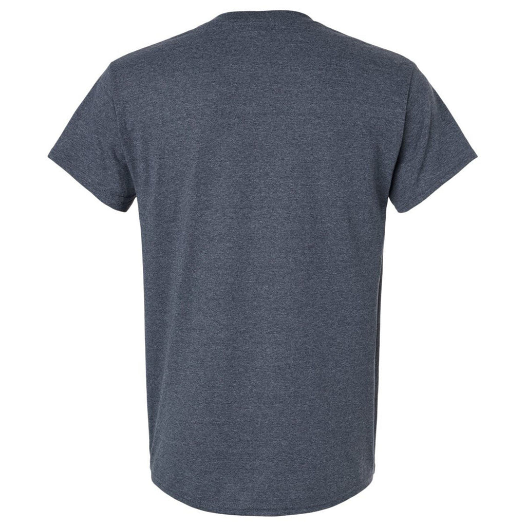 Gildan Men's Heather Navy Ultra Cotton 6 oz. T-Shirt