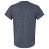 Gildan Men's Heather Navy Ultra Cotton 6 oz. T-Shirt