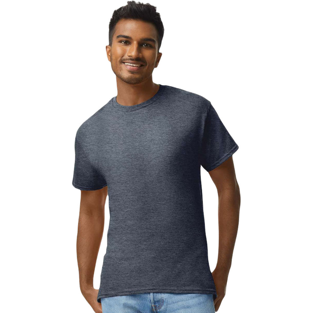 Gildan Men's Heather Navy Ultra Cotton 6 oz. T-Shirt