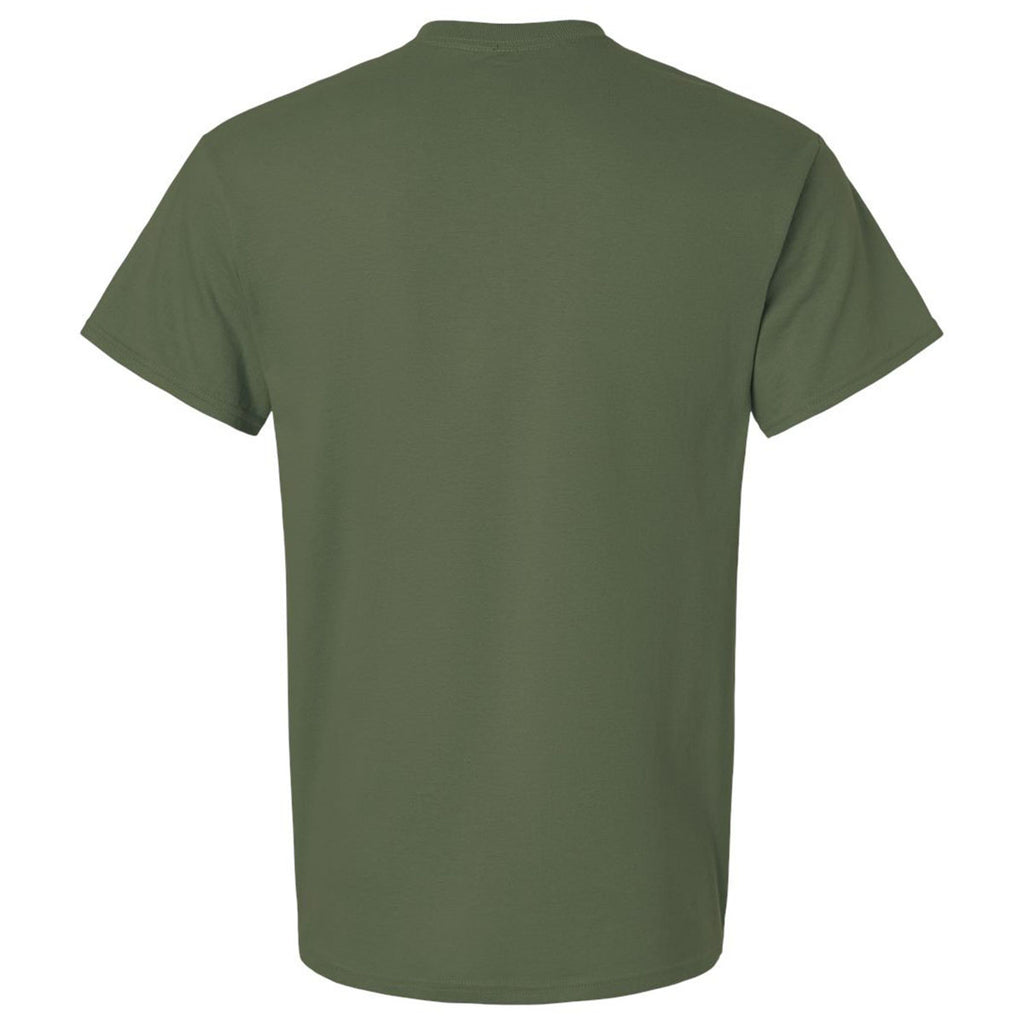 Gildan Men's Military Green Ultra Cotton 6 oz. T-Shirt