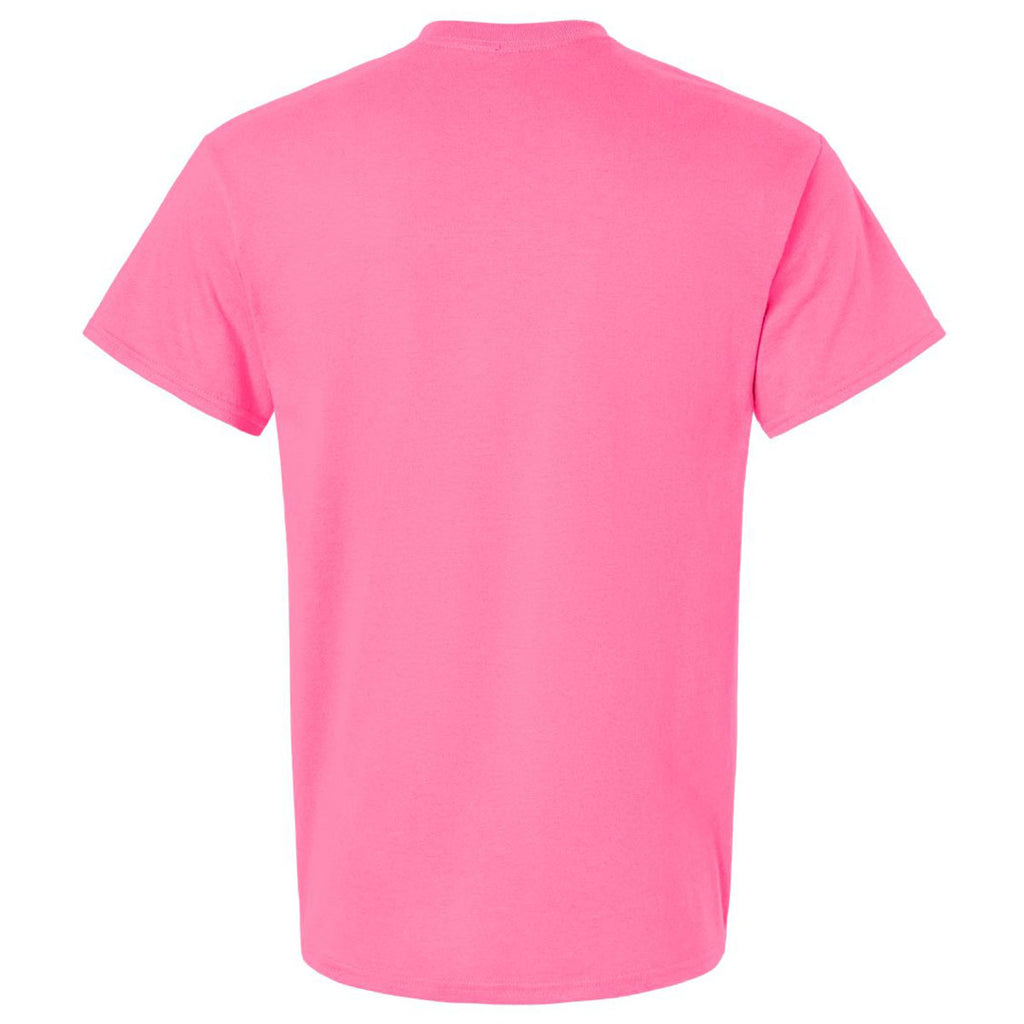 Gildan Men's Safety Pink Ultra Cotton 6 oz. T-Shirt