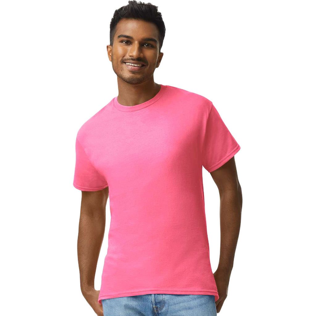 Gildan Men's Safety Pink Ultra Cotton 6 oz. T-Shirt