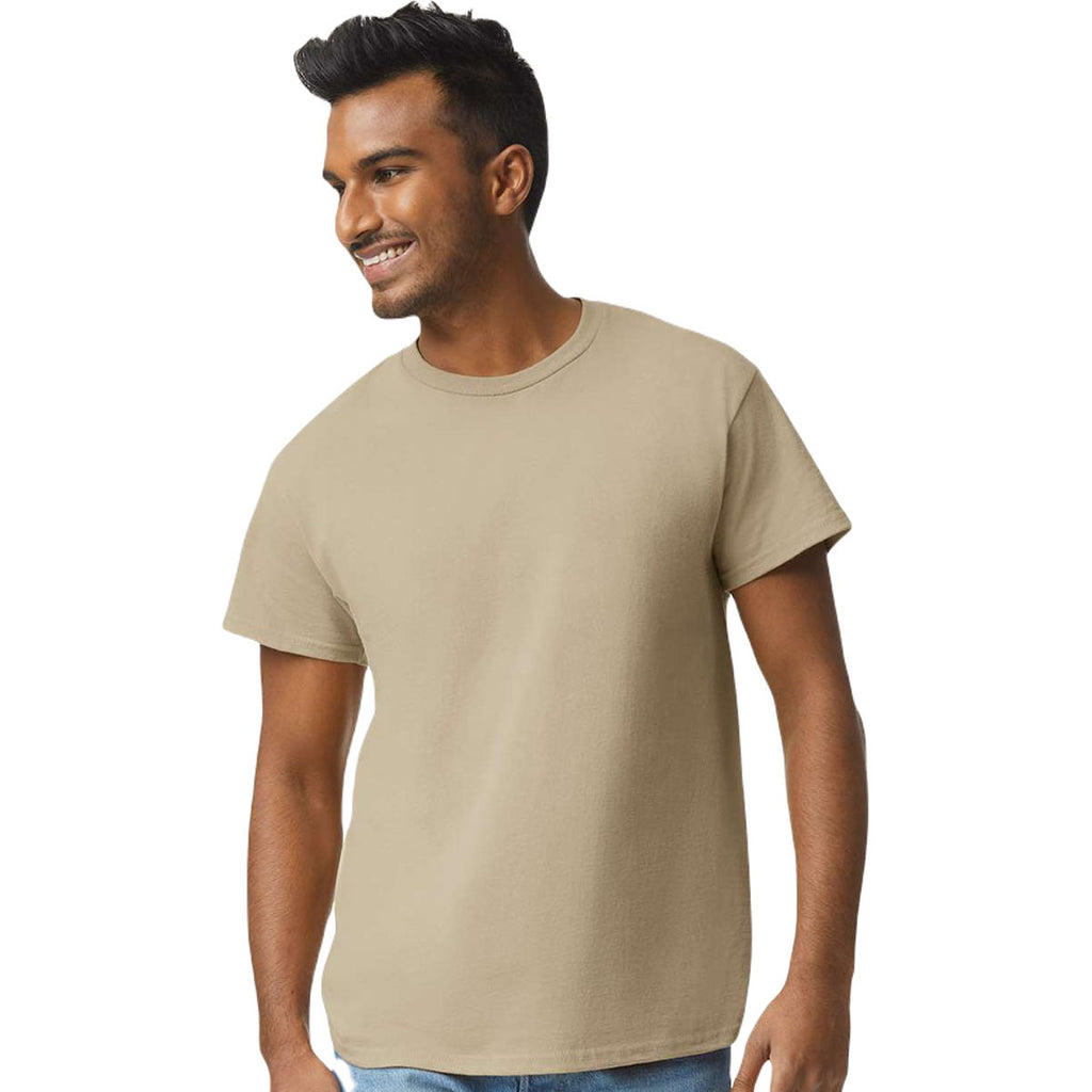 Gildan Men's Tan Ultra Cotton 6 oz. T-Shirt
