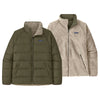 Patagonia Men's Basin Green Reversible Silent Down Jacket