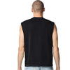 American Apparel Unisex True Black Heavyweight Cotton Garment-Dyed Mid-Length Muscle Tee