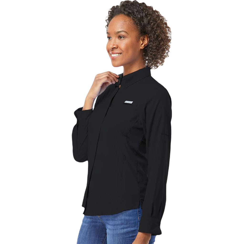 Columbia Women's Black PFG Tamiami Long Sleeve Shirt