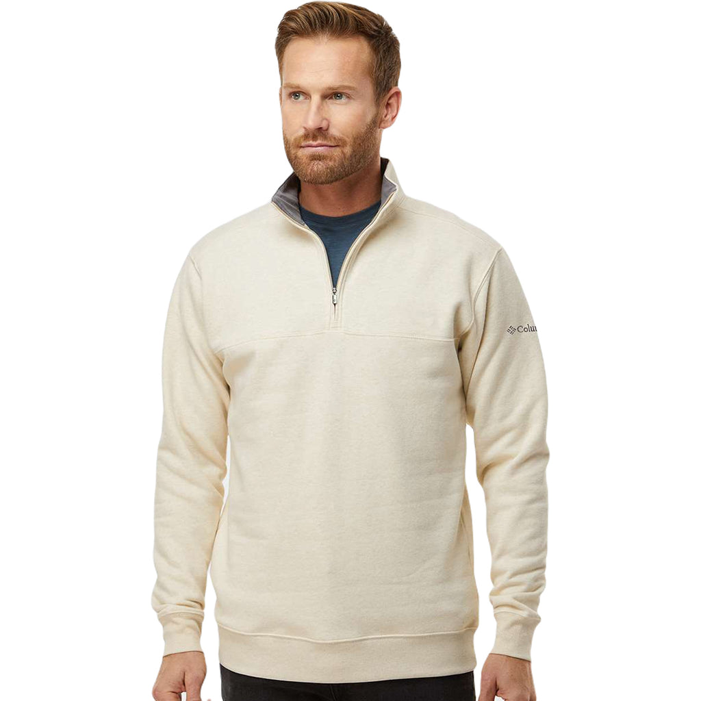 Columbia Men's Oatmeal Heather Hart Mountain II Half-Zip Pullover