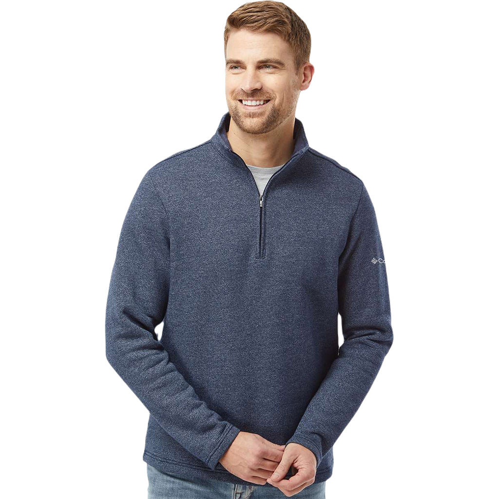 Columbia Men's Collegiate Navy Great Hart Mountain III Half-Zip Pullover