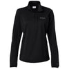 Columbia Women's Black Essential Hike Grid Fleece Half-Zip Pullover