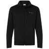 Columbia Men's Black Essential Hike Grid Fleece Full-Zip