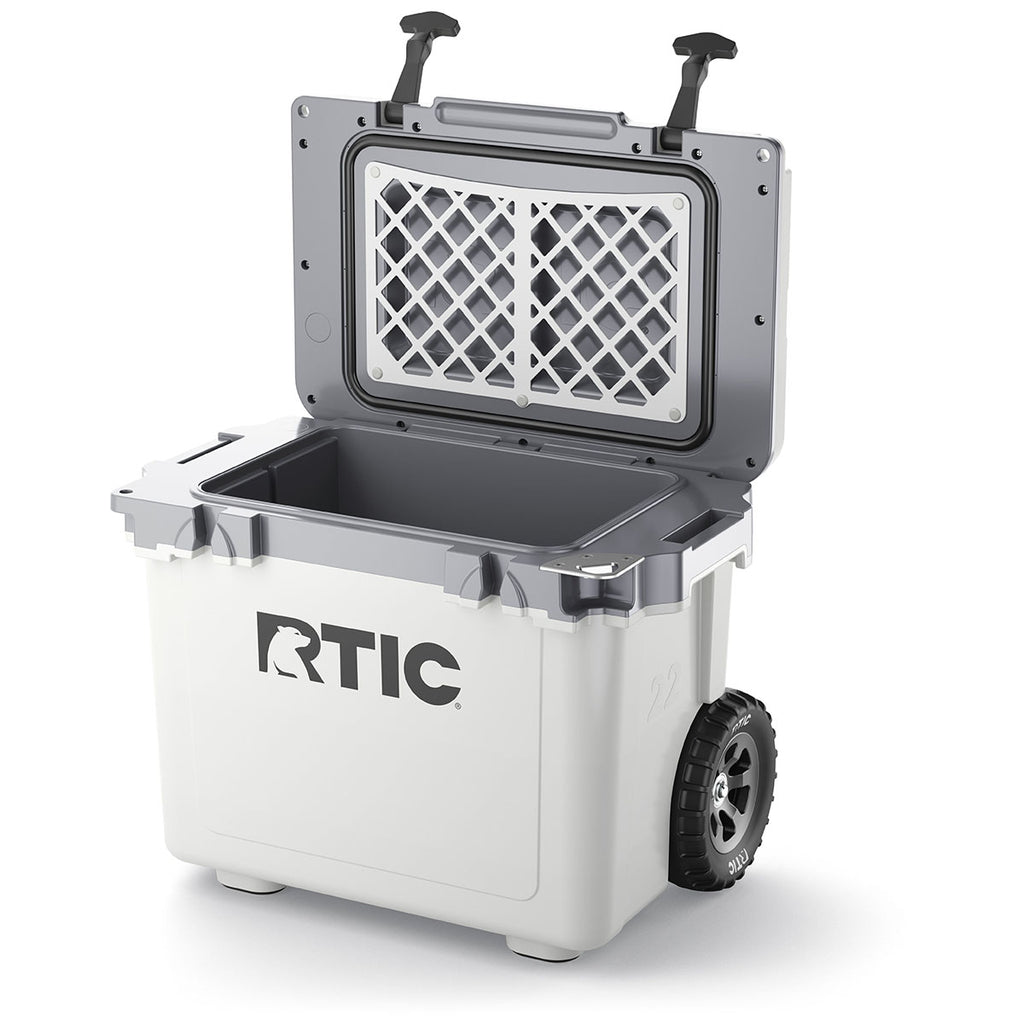 RTIC White & Grey 22 QT Ultra-Light Wheeled Cooler