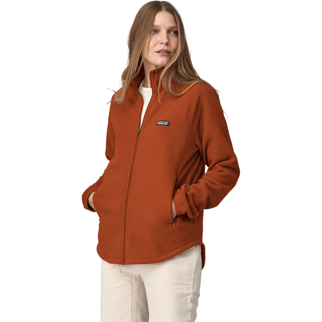 Patagonia Women's Burnished Red Classic Microdini Fleece Jacket