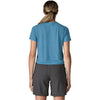 Patagonia Women's Shore Blue Capilene Cool Trail Cropped Shirt