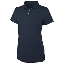 Charles River Women's Navy Greenway Stretch Cotton Polo