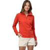 Patagonia Women's Pimento Red Micro D 1/4-Zip