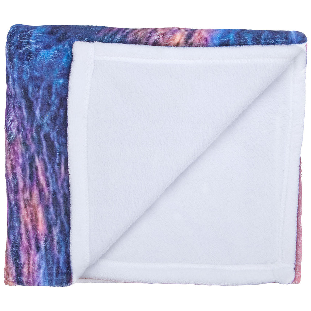 Good Value White Small Sublimated Fleece Blanket