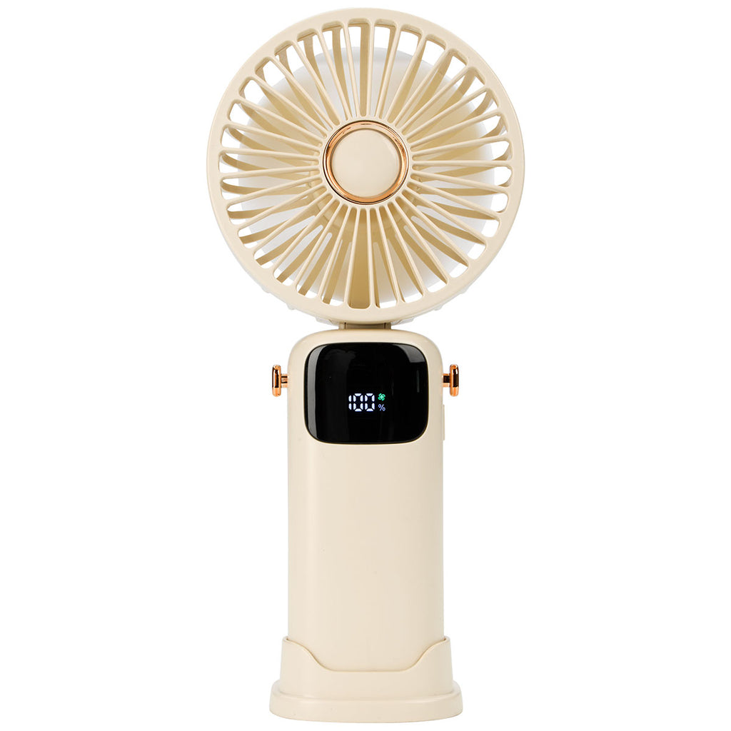 Koozie Group Ivory Rechargeable Mini Handheld Fan